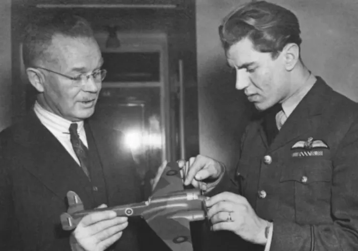 Framed Print : World War Two Canadian Fighter Air Ace George Frederick ? Framed Print : World War Two Canadian Fighter Air Ace George Frederick ?