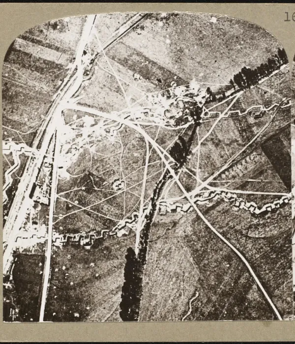 Framed Print : World War I Aerial View Framed Print : World War I Aerial View
