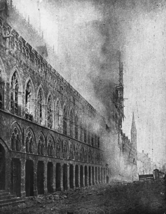 Framed Print : World War I bomb damage Framed Print : World War I bomb damage
