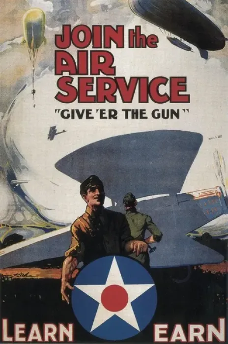 Framed Print : World War I. Join the Air Service Framed Print : World War I. Join the Air Service