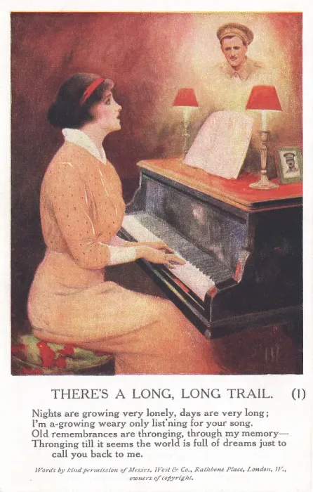 Framed Print : World War I Songcard