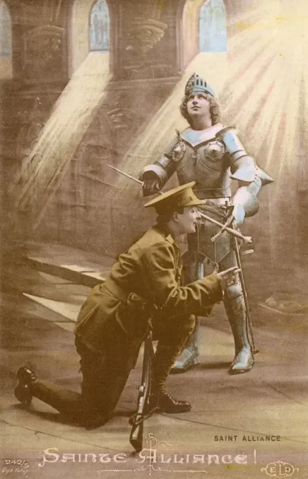 Framed Print : World War One Patriotic postcard Framed Print : World War One Patriotic postcard