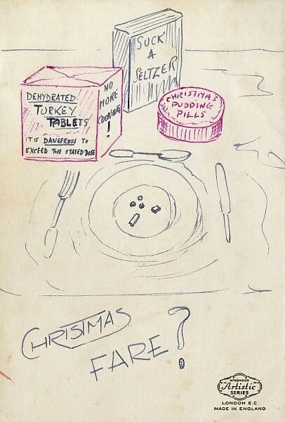 World War Two Rationing - Christmas Dinner in pill form