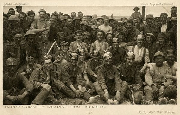 World War One - Trophy of German Helmets