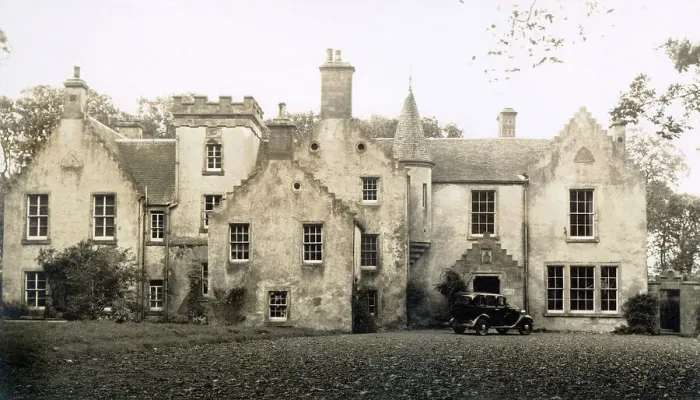 Framed Print : Wormiston House, viewed from the drive, Fife, Scotland Date: 1930s Framed Print : Wormiston House, viewed from the drive, Fife, Scotland Date: 1930s