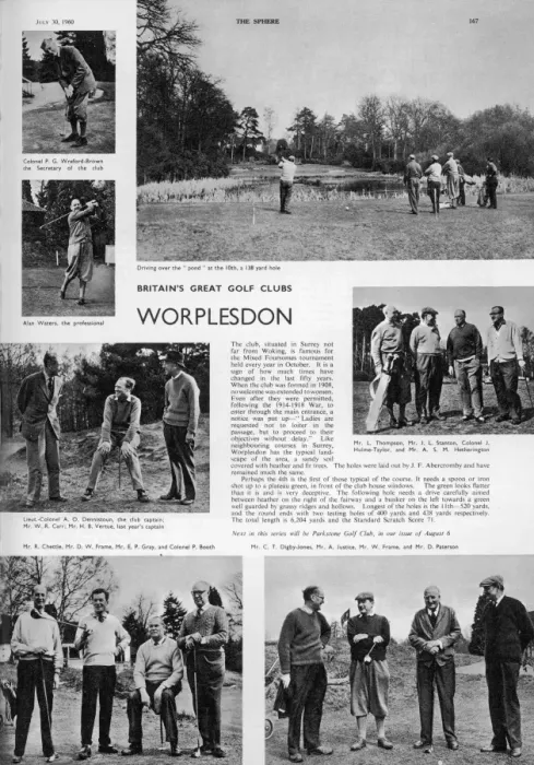 Framed Print : Worplesdon Golf Course Framed Print : Worplesdon Golf Course
