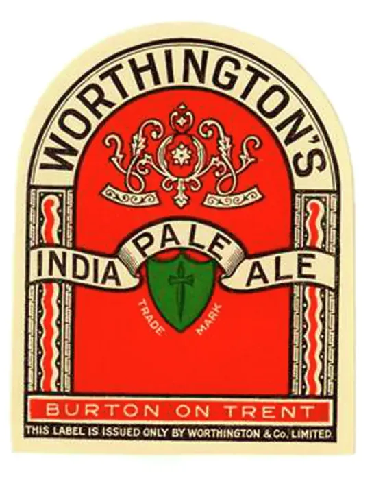 Framed Print : Worthington's India Pale Ale (Green coloured shield) Framed Print : Worthington's India Pale Ale (Green coloured shield)