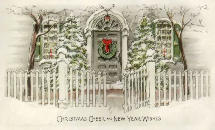 Framed Print : Wreath on the Door Date: 1940 Framed Print : Wreath on the Door Date: 1940