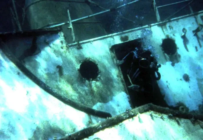 Framed Print : Wreck diving off the coast of Malta Framed Print : Wreck diving off the coast of Malta