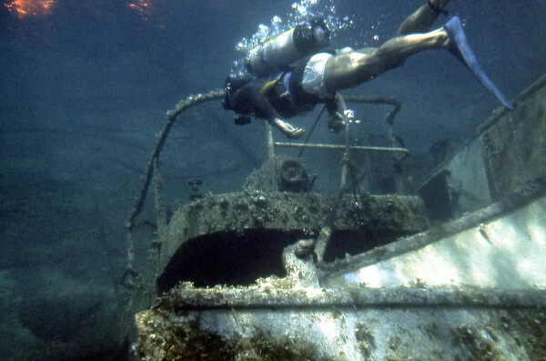 Wreck diving off the coast of Malta