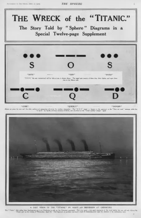 Framed Print : The Wreck of the Titanic - page from the Sphere Framed Print : The Wreck of the Titanic - page from the Sphere