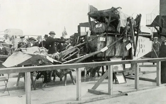 Framed Print : Wreckage of Hawker's Transatlantic Airplane Framed Print : Wreckage of Hawker's Transatlantic Airplane