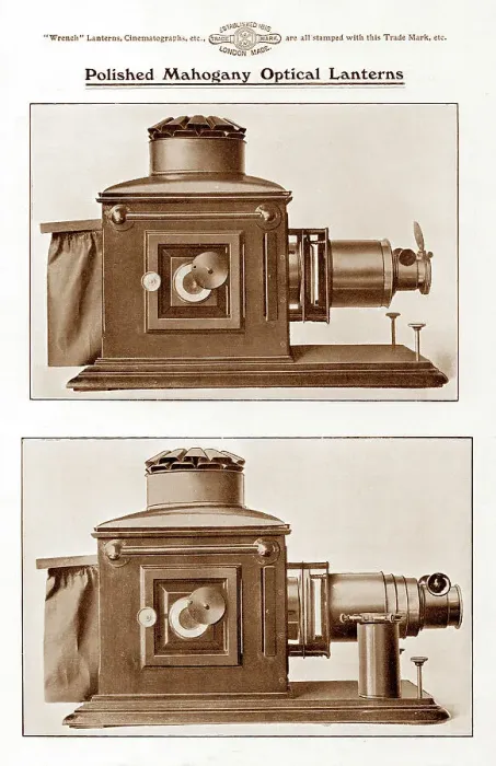 Framed Print : Wrench mahogany magic lantern projector Framed Print : Wrench mahogany magic lantern projector