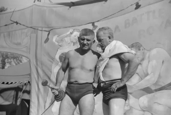 Framed Print : Wrestlers at the Worlds Fair in Tunbridge, Vermont Framed Print : Wrestlers at the Worlds Fair in Tunbridge, Vermont