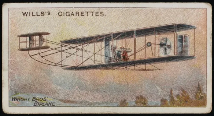 Framed Print : Wright 1903 Cig Card Framed Print : Wright 1903 Cig Card