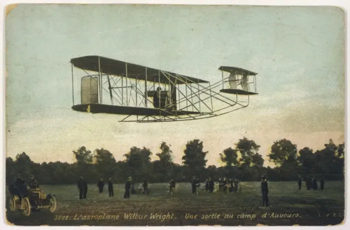 Framed Print : Wright at Auvours 1908