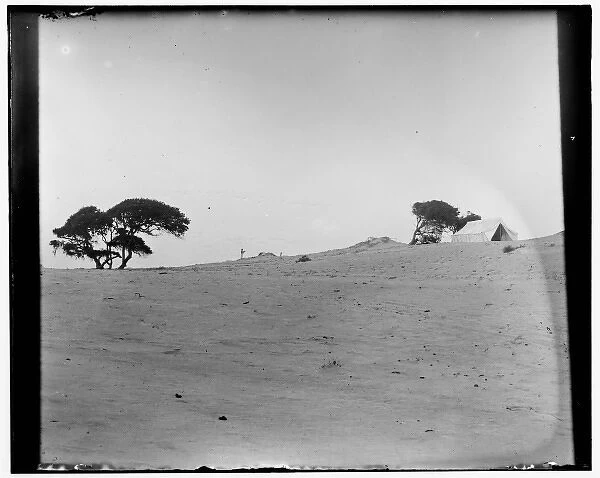 The Wright brothers camp near Kitty Hawk, taken from the no