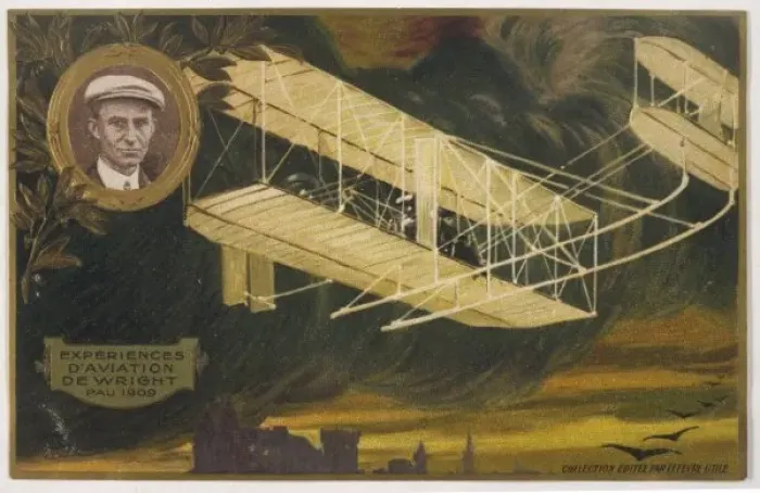Framed Print : Wright at Pau, 1909 Framed Print : Wright at Pau, 1909
