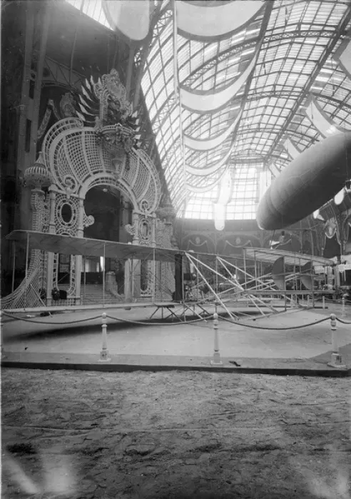 Framed Print : Wright stand at the Salon Aeronautique in 1909 Framed Print : Wright stand at the Salon Aeronautique in 1909