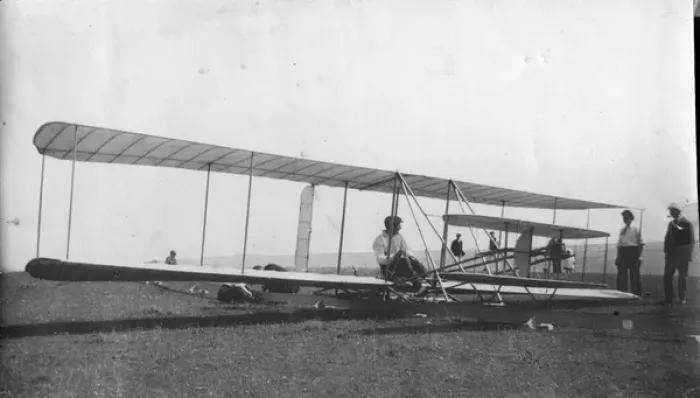 Framed Print : A Wright type glider Framed Print : A Wright type glider