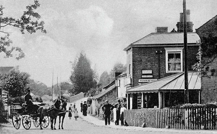 Framed Print : Wroxham Post Office Victorian period Framed Print : Wroxham Post Office Victorian period