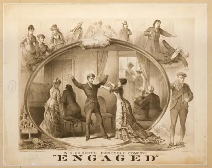 Framed Print : WS Gilberts burlesque comedy, Engaged WS Gilberts burlesqu Framed Print : WS Gilberts burlesque comedy, Engaged WS Gilberts burlesqu