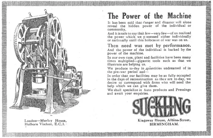 Framed Print : W.Suckling & Sons - Aeronautical Stampings & Repetition Work Framed Print : W.Suckling & Sons - Aeronautical Stampings & Repetition Work