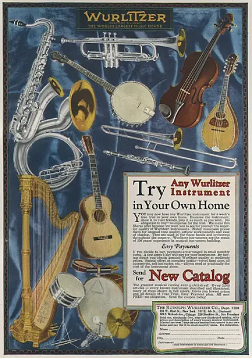 Framed Print : Wurlitzer Instruments Framed Print : Wurlitzer Instruments