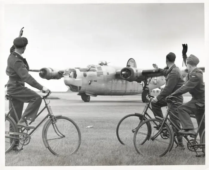 Framed Print : WW II American B-24 Liberator bomber waved off Framed Print : WW II American B-24 Liberator bomber waved off