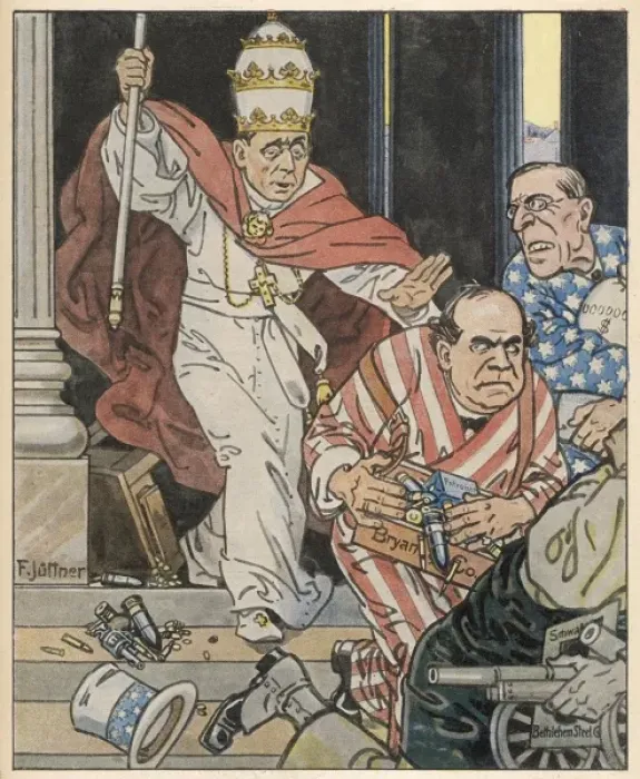 Framed Print : WW1 / 1915 / POPE & AMERICA Framed Print : WW1 / 1915 / POPE & AMERICA