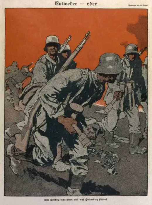 Framed Print : WW1 / 1918 / EITHER OR Framed Print : WW1 / 1918 / EITHER OR