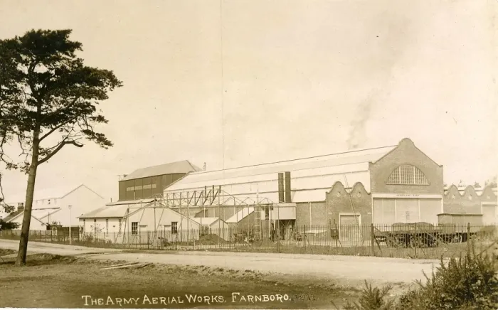 Framed Print : WW1 The Army Aerial Works, Farnborough, Hampshire Framed Print : WW1 The Army Aerial Works, Farnborough, Hampshire