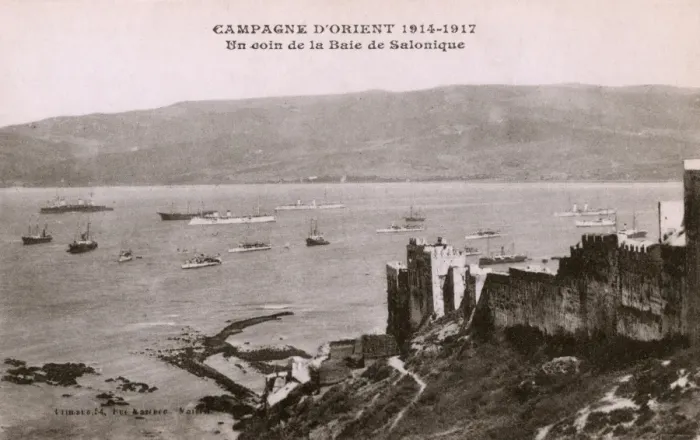 Framed Print : WW1 - The Bay of Thessaloniki, Greece Framed Print : WW1 - The Bay of Thessaloniki, Greece