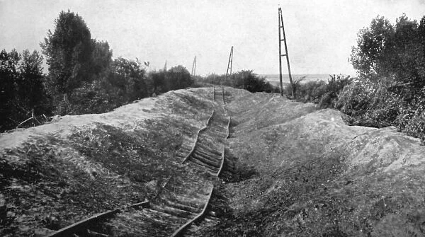 WW1 - Belgians destroy railways to hamper German advance