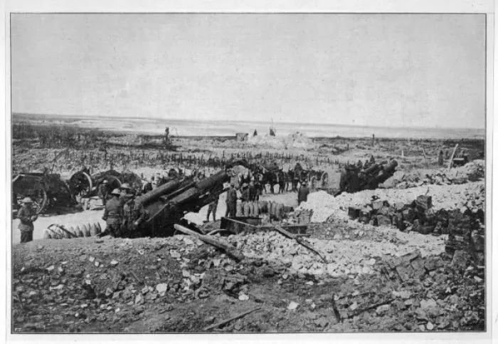 Framed Print : Ww1 / British Artillery Framed Print : Ww1 / British Artillery