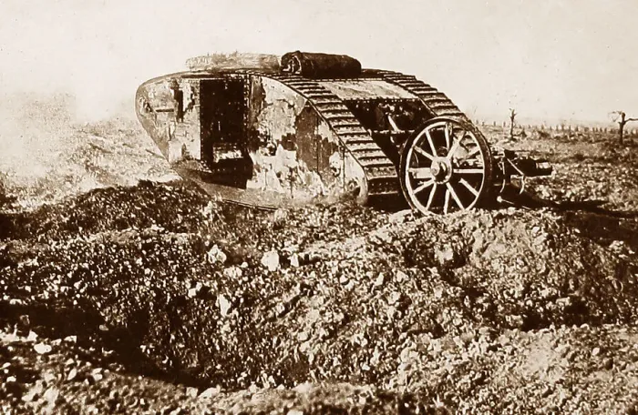 Framed Print : WW1 British Tank Framed Print : WW1 British Tank