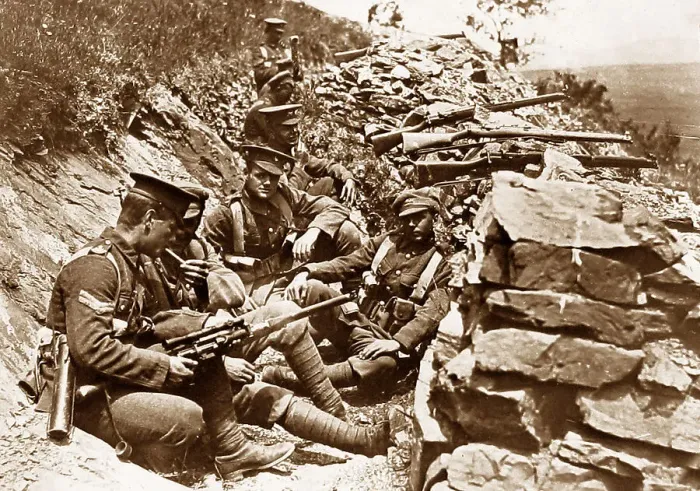 Framed Print : WW1 British troops in Salonika Framed Print : WW1 British troops in Salonika