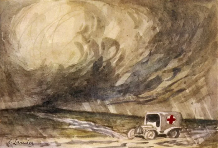 Framed Print : WW1 / C 1916 / AMBULANCE Framed Print : WW1 / C 1916 / AMBULANCE