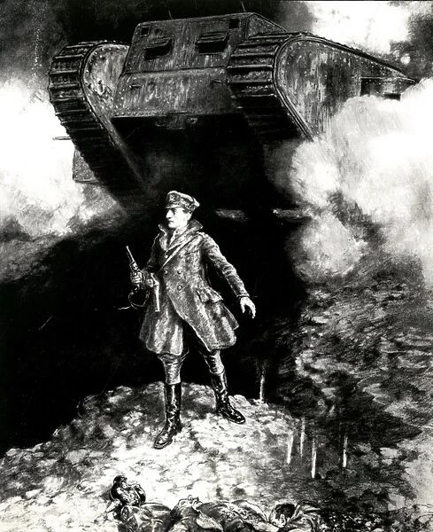 WW1 - Captain Hotblack guides tank into action