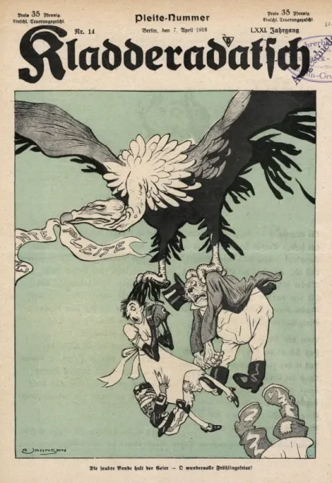 Framed Print : Ww1 Cartoon / Eagle 1918 Framed Print : Ww1 Cartoon / Eagle 1918