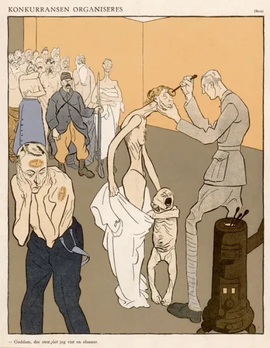 Framed Print : Ww1 Cartoon / German Guilt Framed Print : Ww1 Cartoon / German Guilt