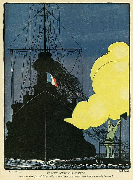 Ww1 Cartoon  /  Neutral 1916