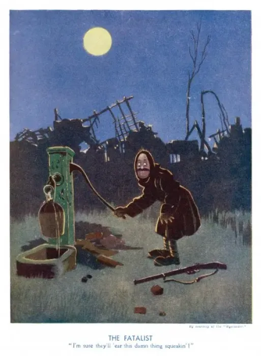 Framed Print : Ww1 Cartoon / Squeaky Pump Framed Print : Ww1 Cartoon / Squeaky Pump