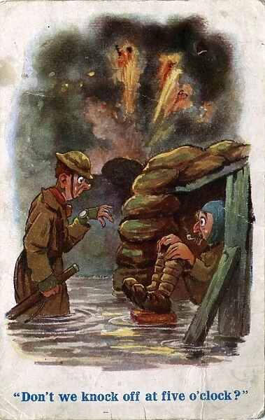 WW1 Comic Postcard