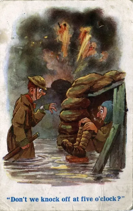 Framed Print : WW1 Comic Postcard Framed Print : WW1 Comic Postcard