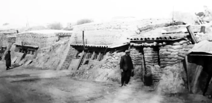 Framed Print : WW1 - Dug-outs at Feuilleres, France - March 1917 Framed Print : WW1 - Dug-outs at Feuilleres, France - March 1917