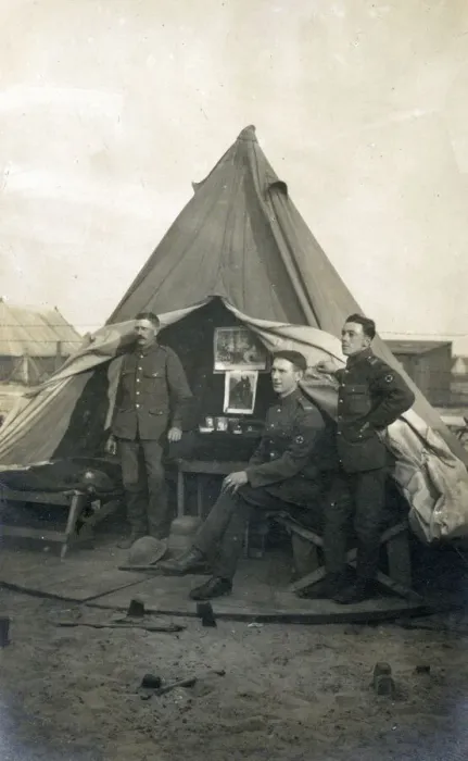 Framed Print : WW1 era - RAMC Recruitment Tent Framed Print : WW1 era - RAMC Recruitment Tent