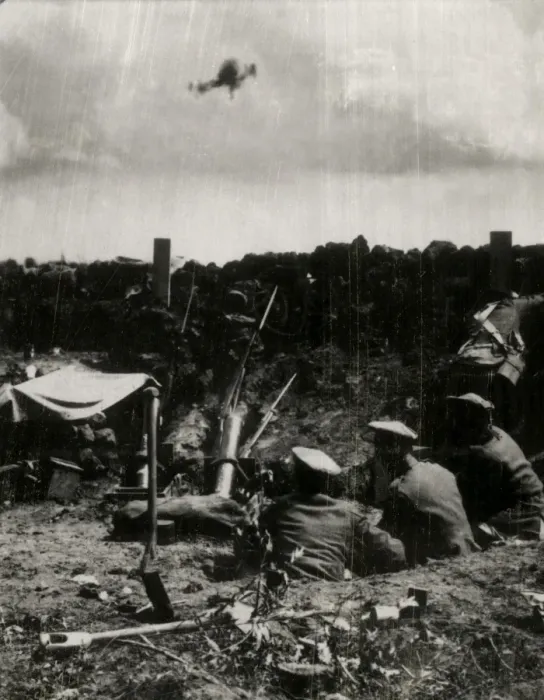 Framed Print : WW1 - Firing a mortar Framed Print : WW1 - Firing a mortar