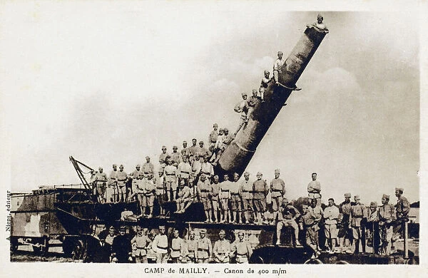 WW1 - French 400 mm railway howitzer and artillery squadron