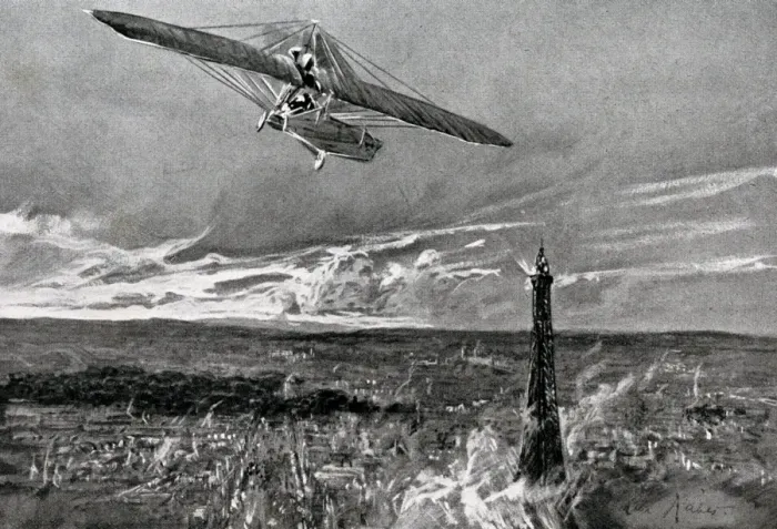 Framed Print : WW1 - German aircraft over Paris Framed Print : WW1 - German aircraft over Paris